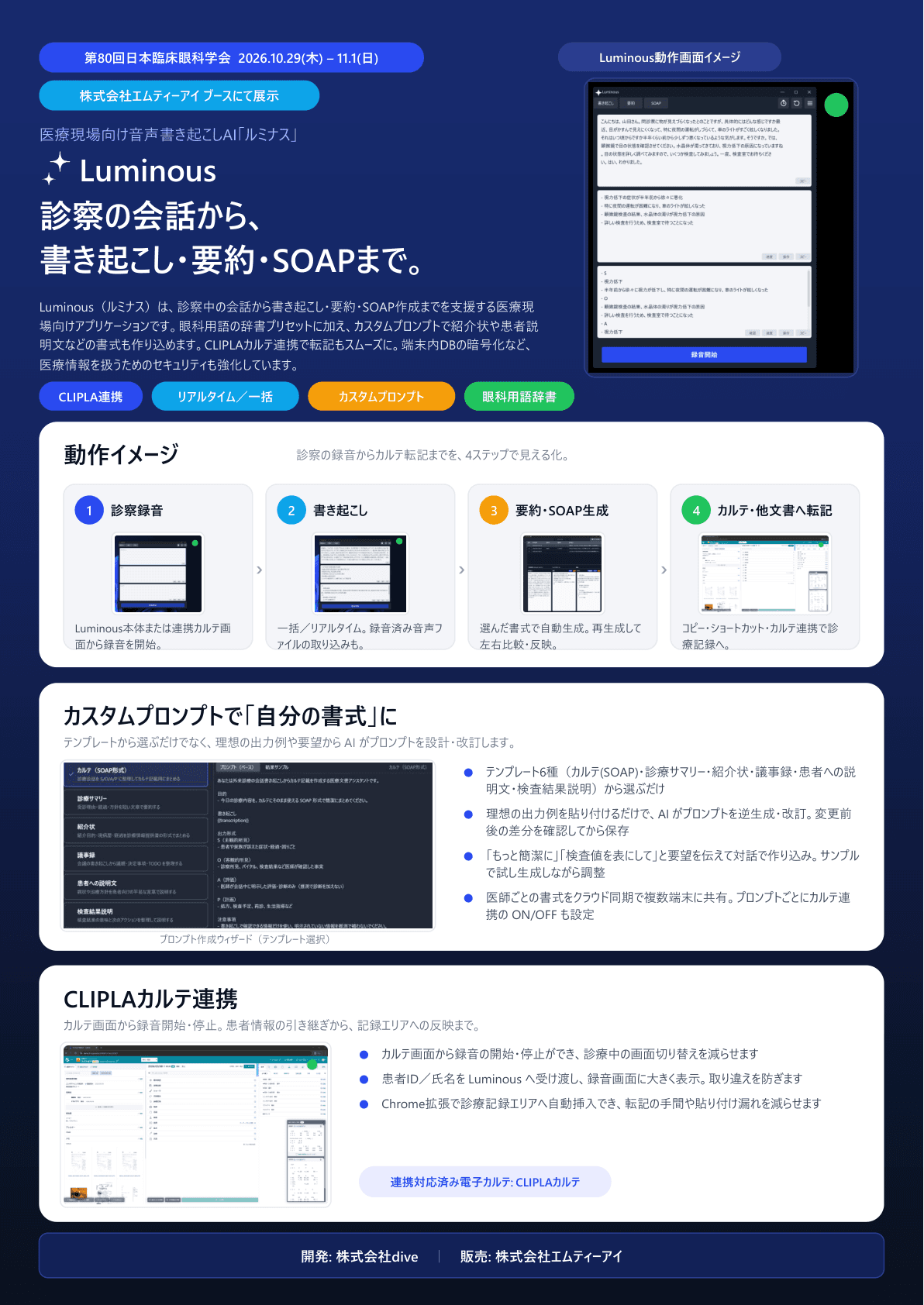 第80回日本臨床眼科学会にてLuminousを展示いたします ポスター 1