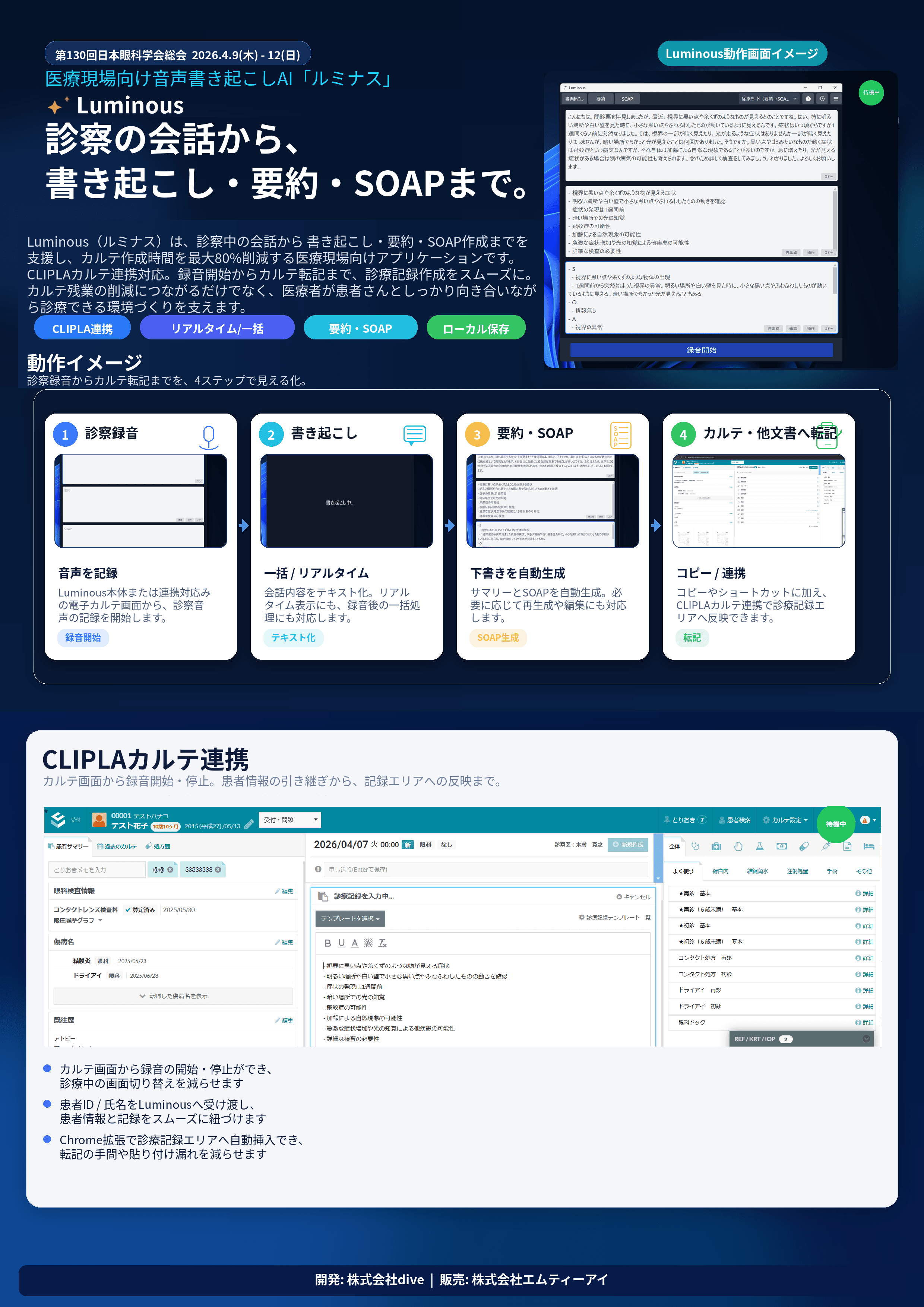 第130回日本眼科学会総会にてLuminousを展示いたします ポスター 1